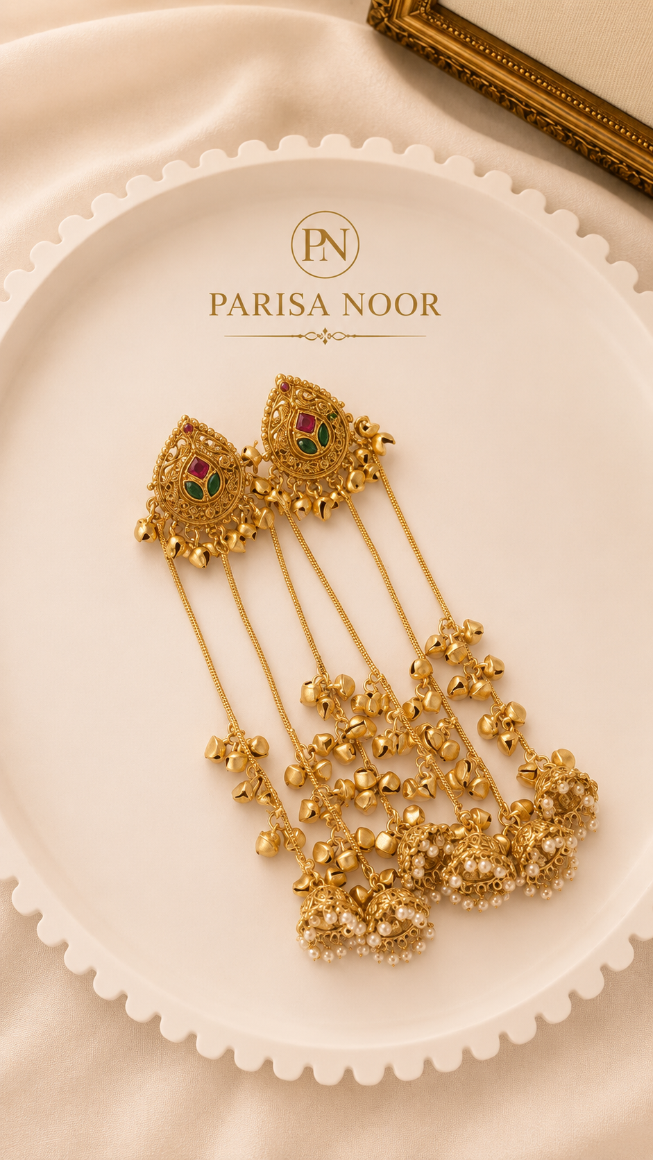 Shazmeen Kashmiri Jhumka Earrings