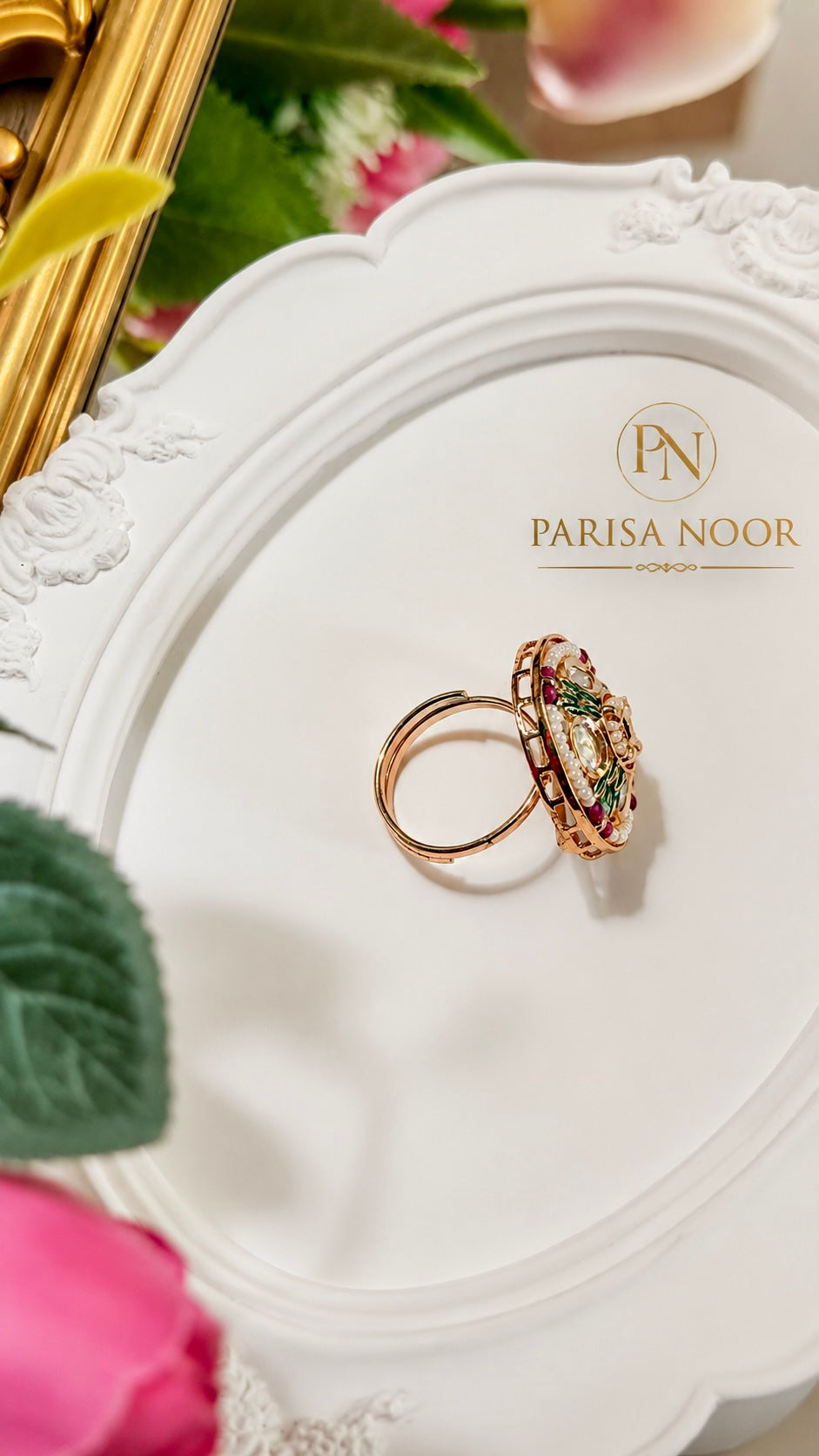 Mehrang Moissanite Adjustable Ring