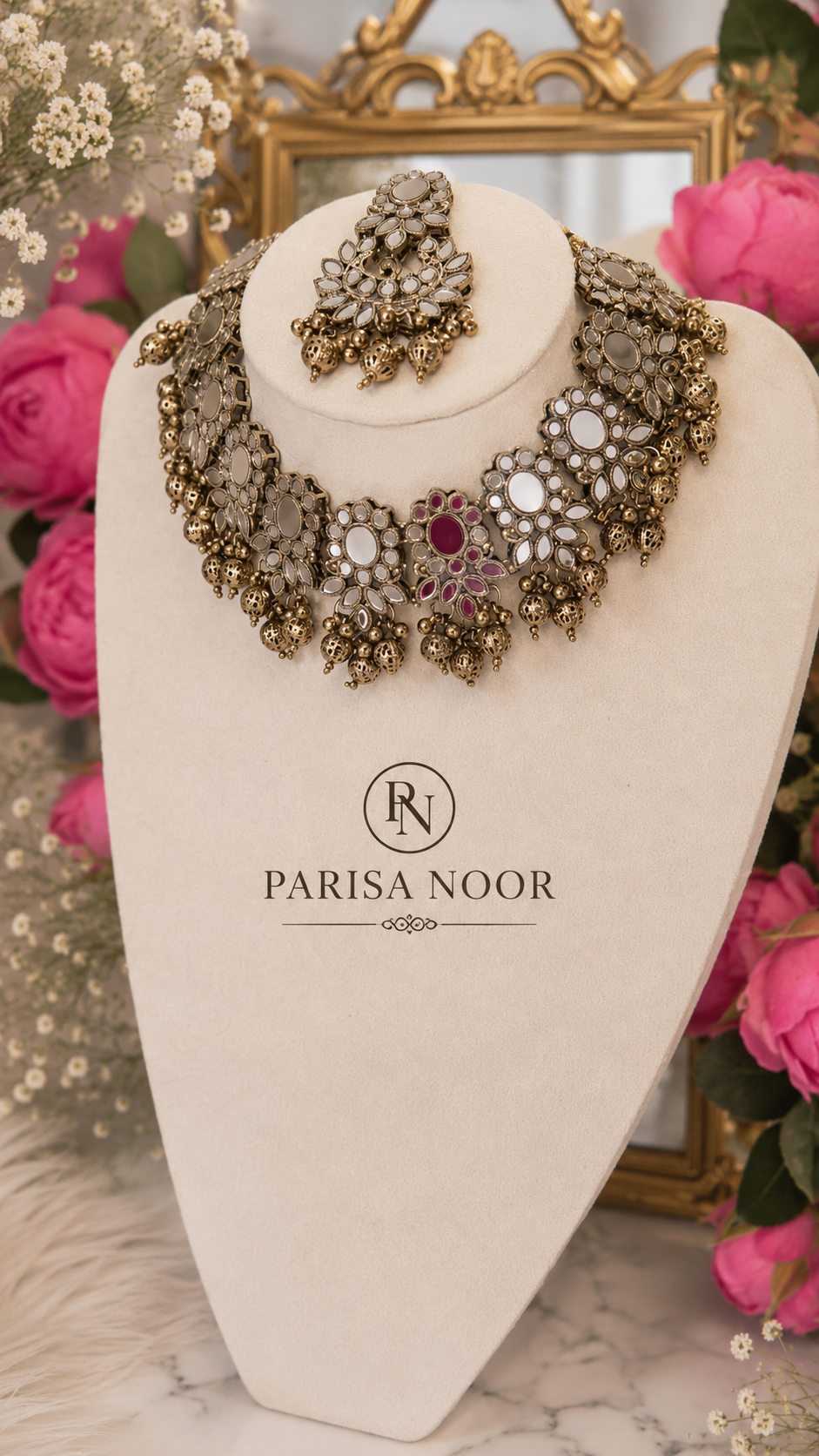 Roshina Heritage Mirror Necklace Set