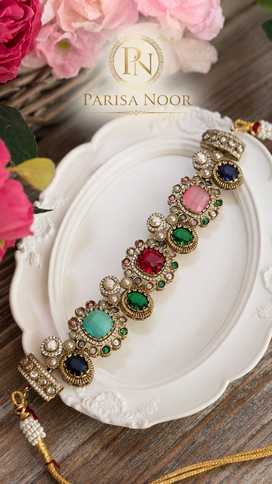 Meera Bollywood Designer Multi Necklace Set