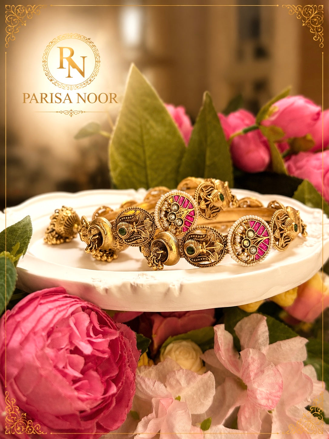 Heba Luxury Heritage Jhumka Bangles