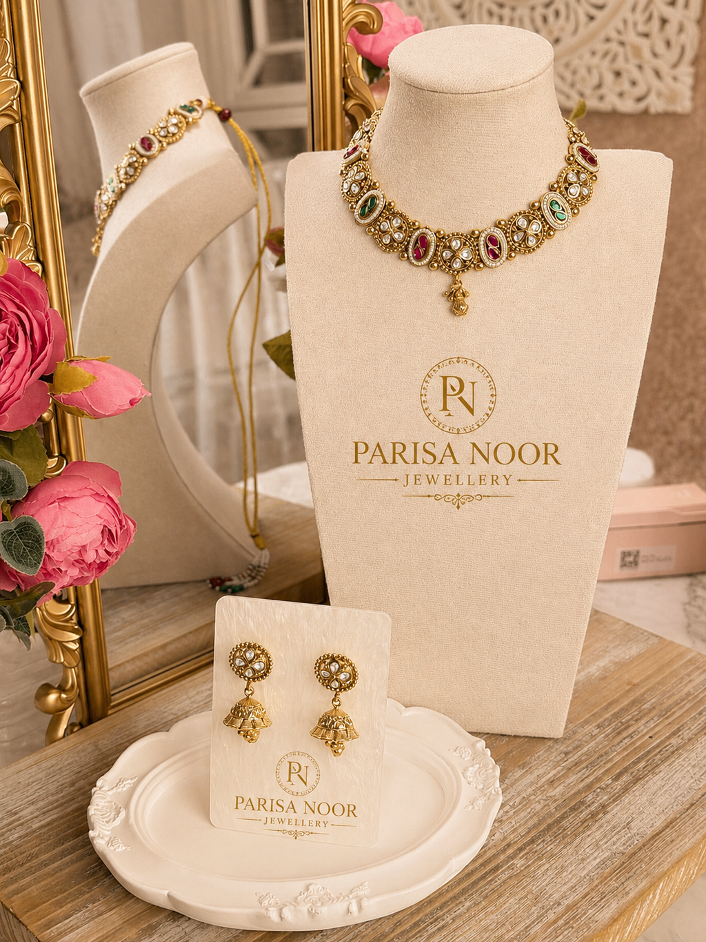 Zareefa Royal Heritage Multicolour Necklace Set