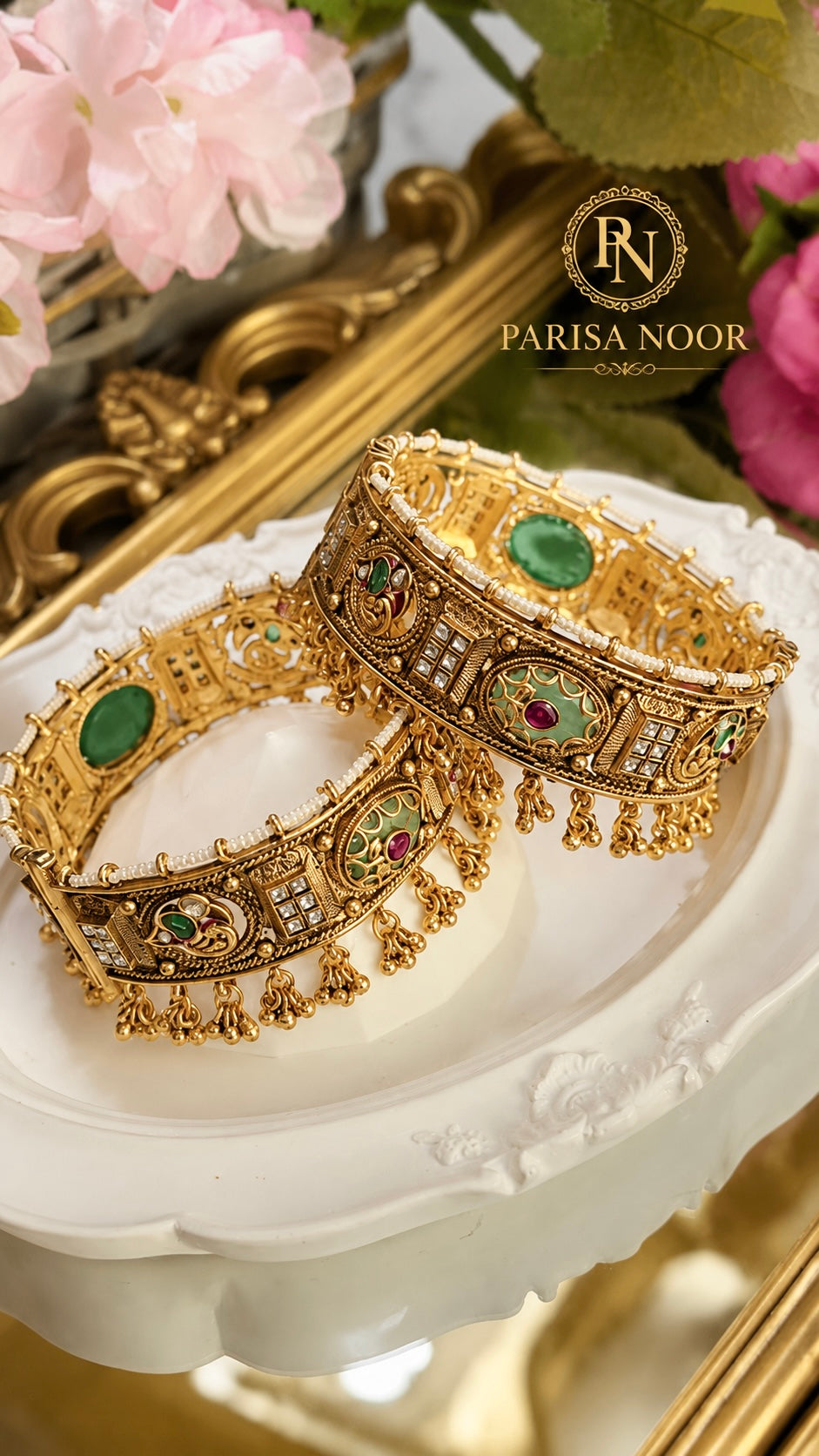 Afroza Rajwadi Heritage Openable Kada Bangle