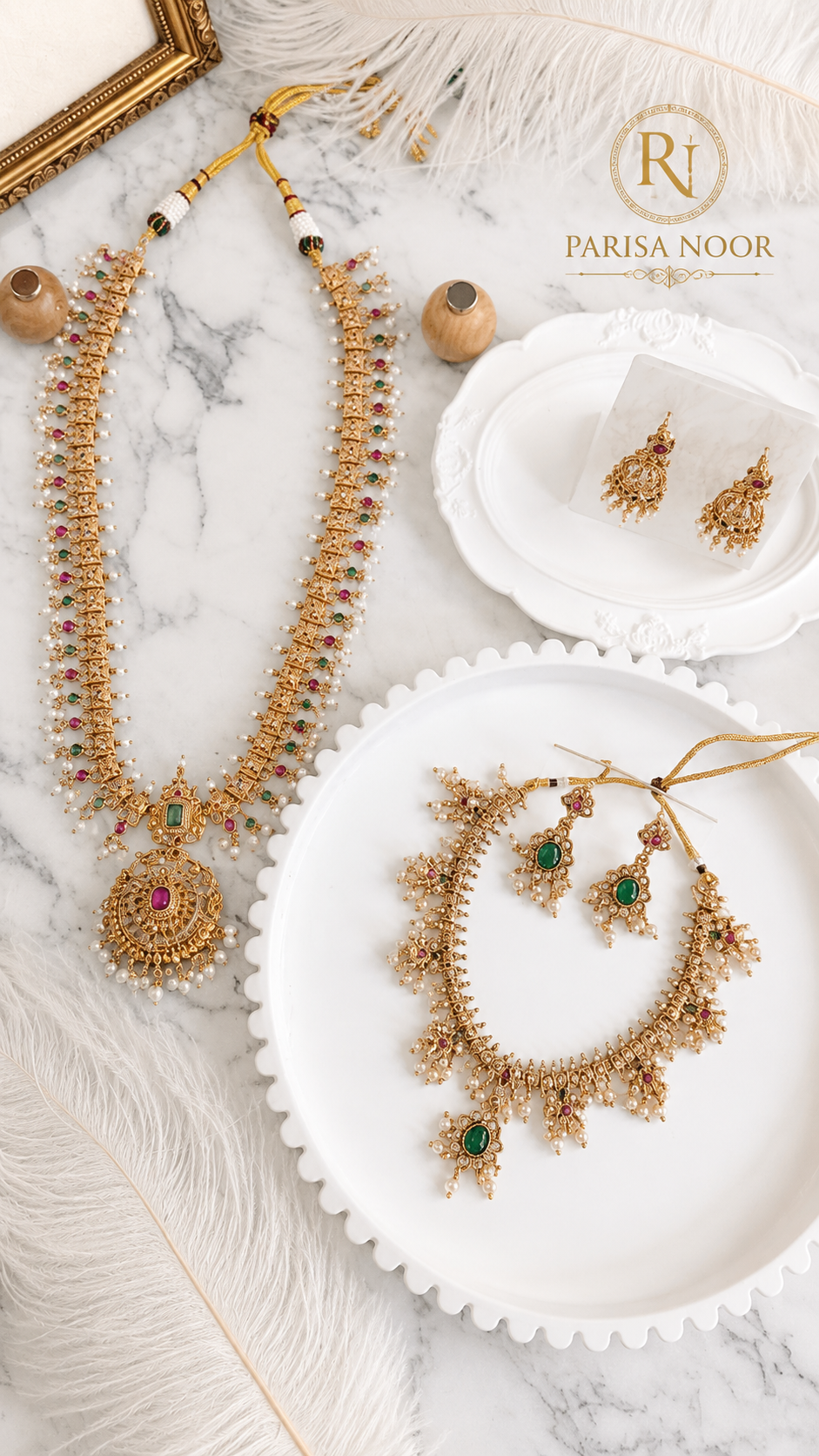 Rashmika Bollywood Bridal two layer Heritage Jewellery Set