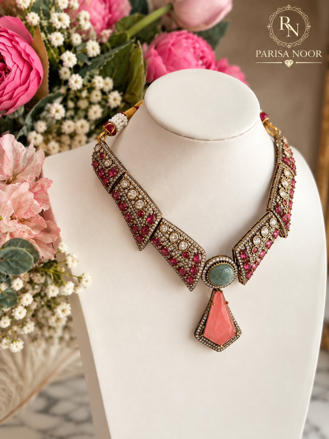 Veloura Premium Designer Moissanite Necklace Set