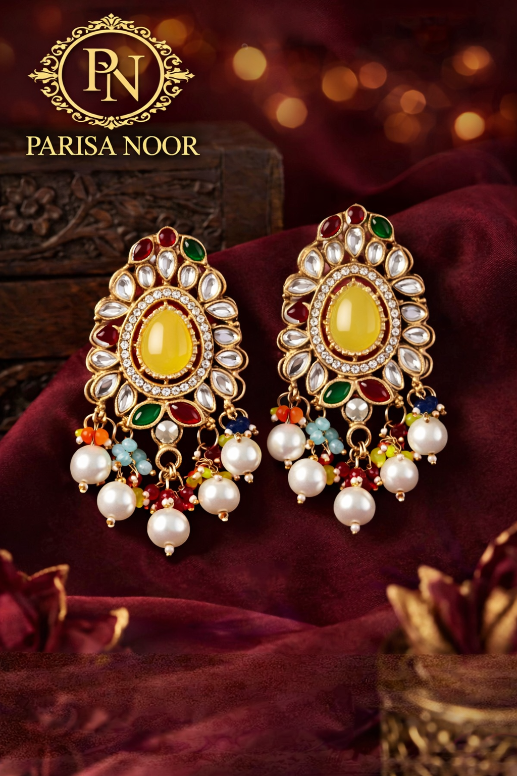 Ananna Multi Pearl Earrings