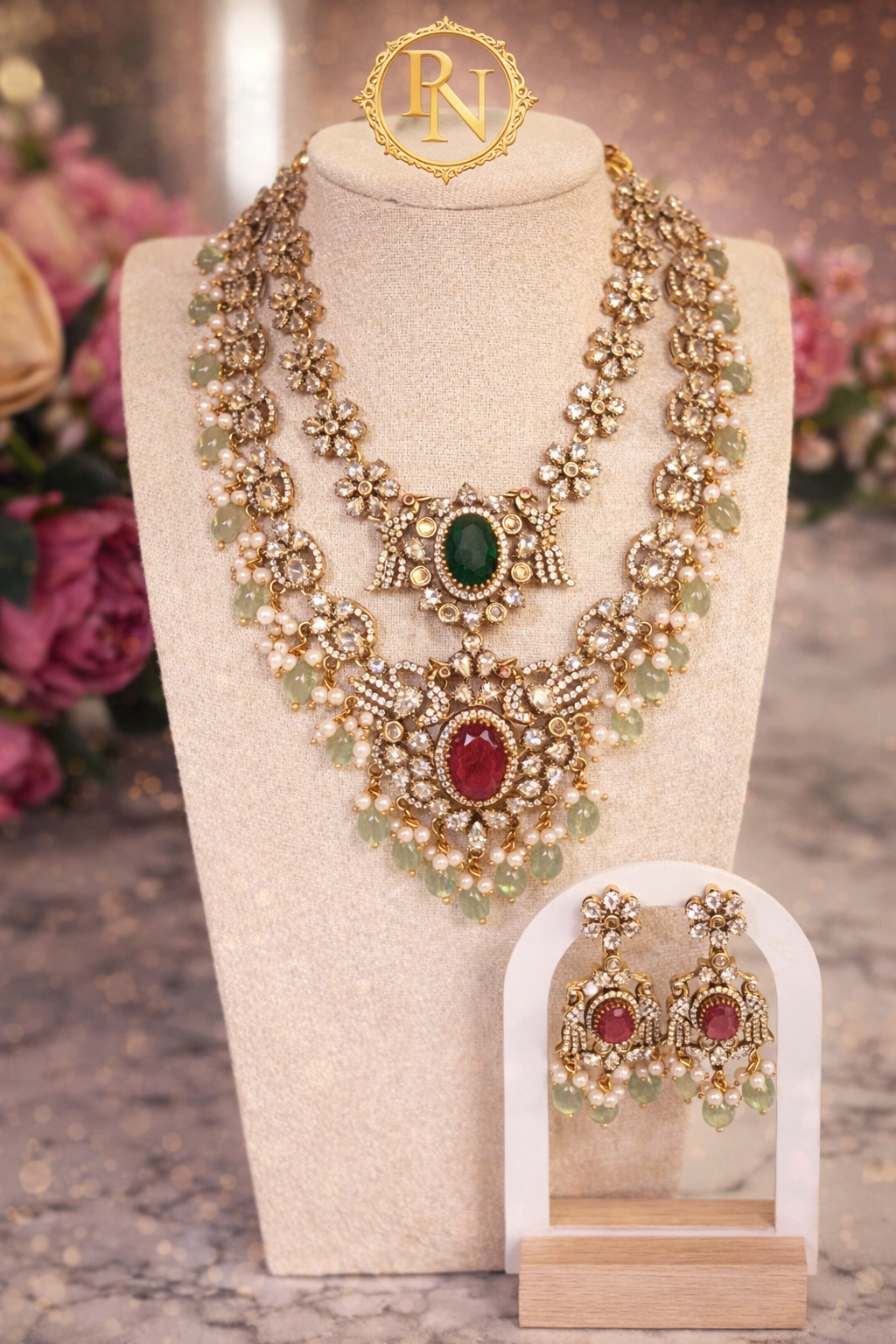 Rita Victorian Layered Necklace Set