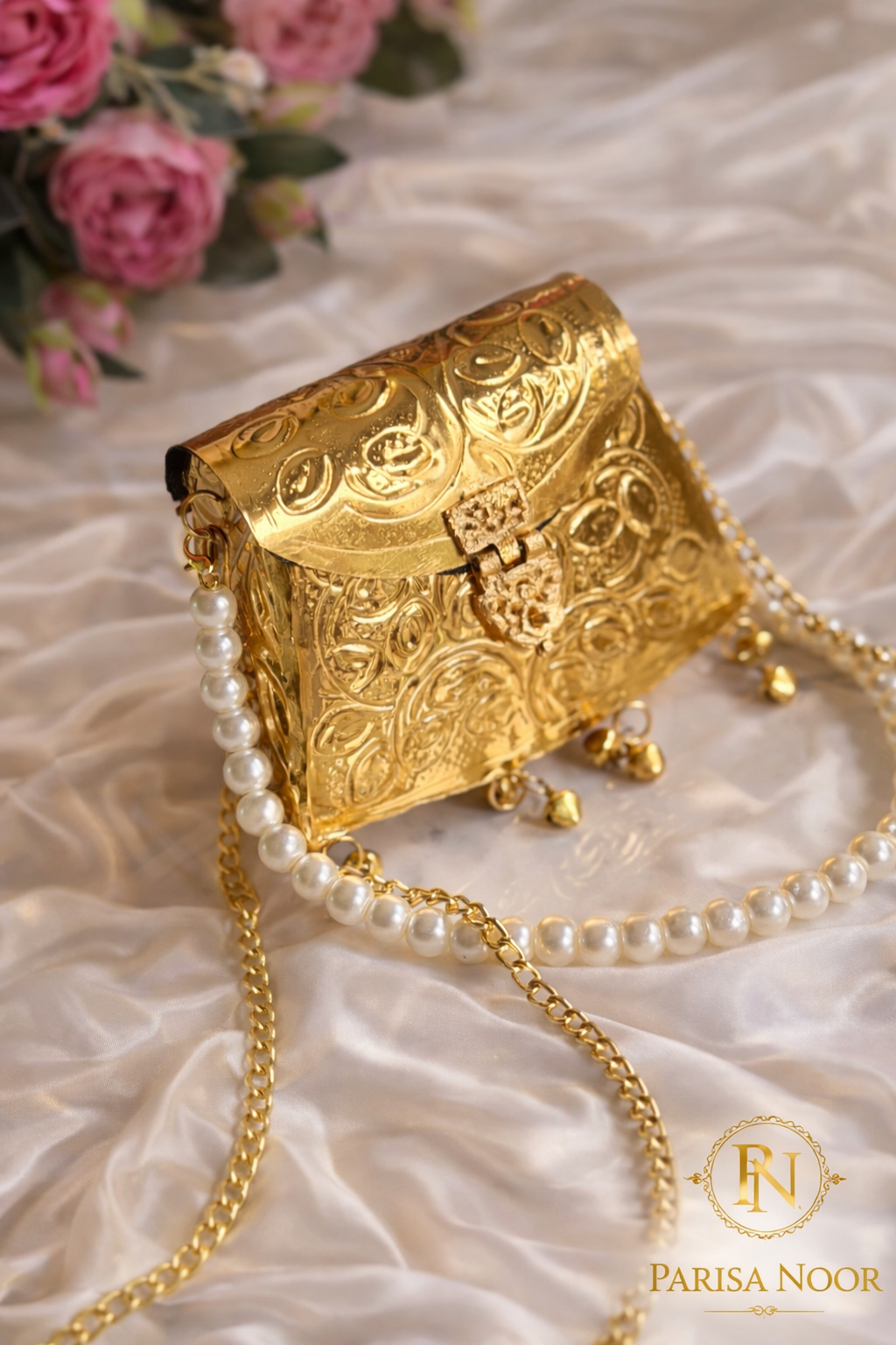 Fabian Luxury Brass Mini Clutch