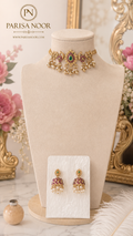 Jasmina Antique Pearl Necklace Set – Clearance Sale