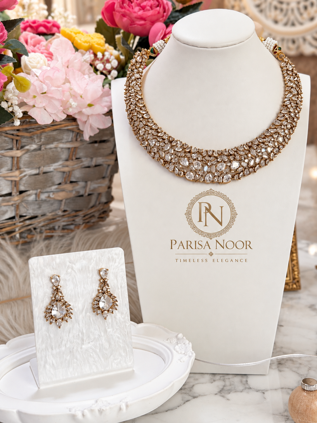 Zarelle Premium Victorian AD Necklace Set