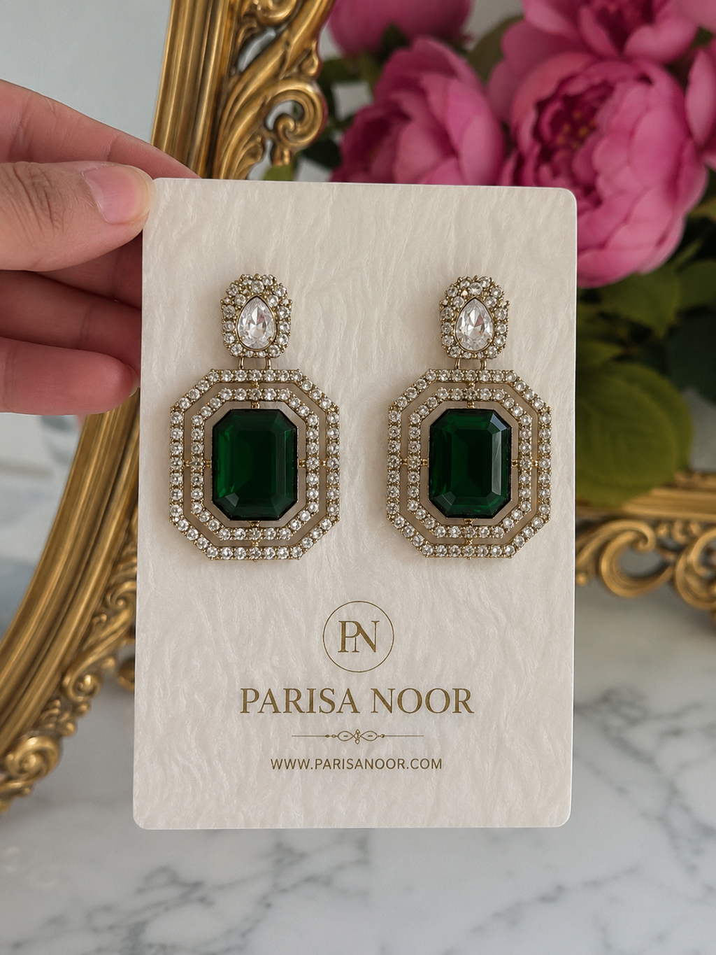 Luxury Emerald Dark Green Pearl Choker Set – Clearance Sale