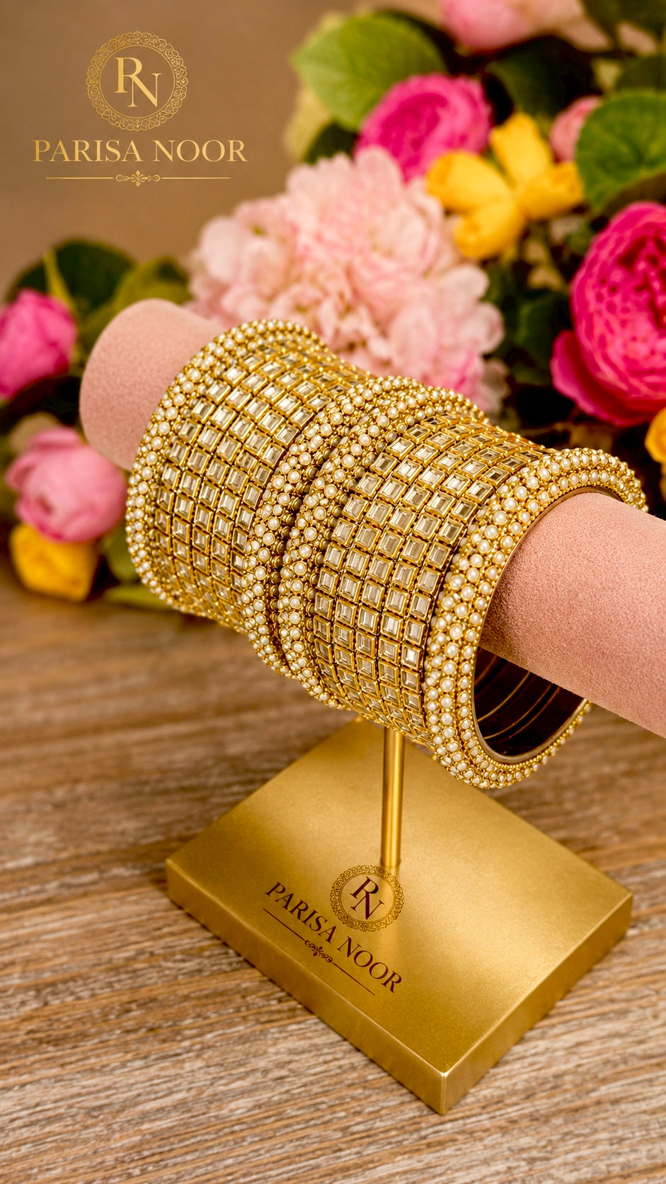 Victoria Kundan Bangle set