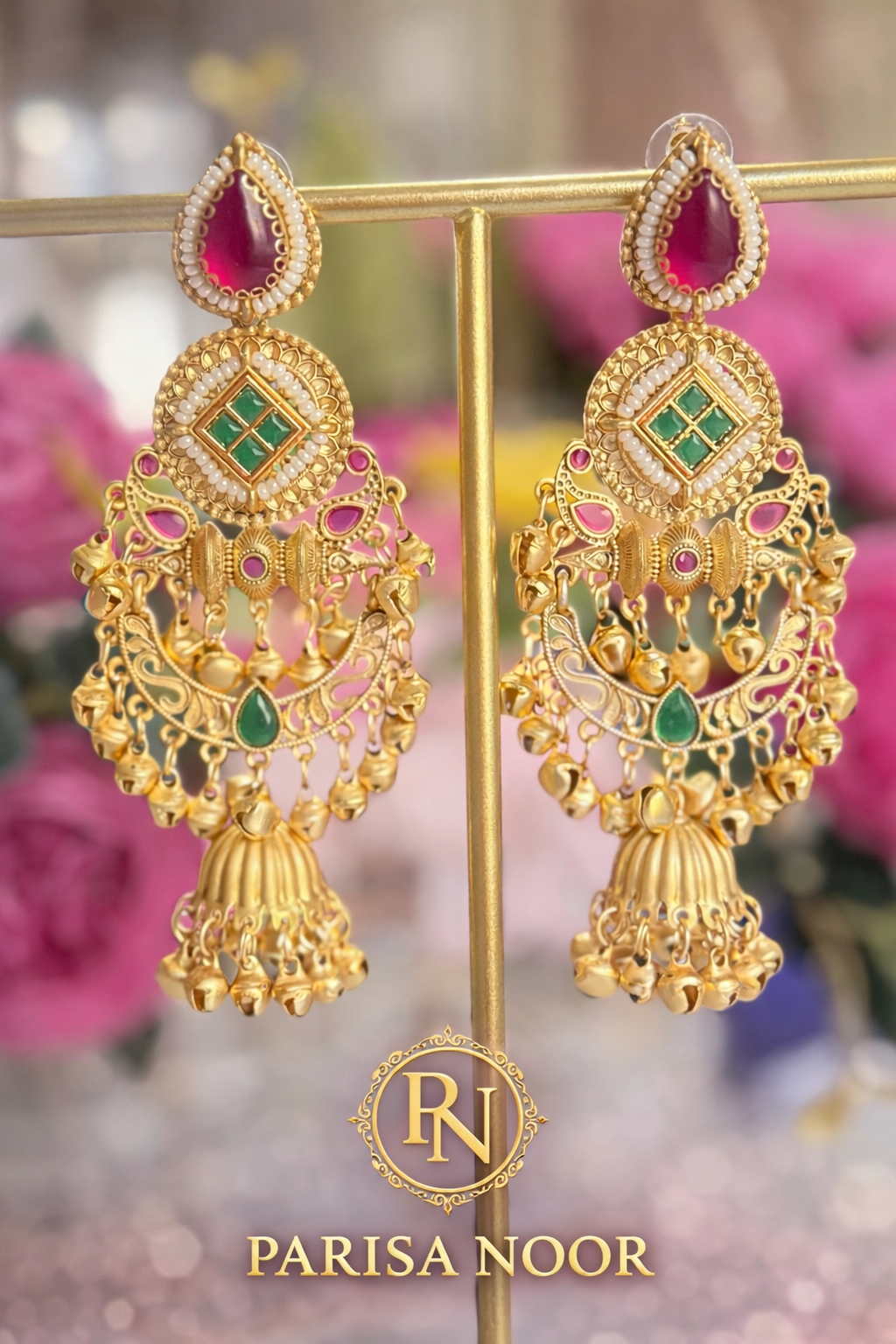 Zoya Kashmiri Ghungru Jhumka Earrings