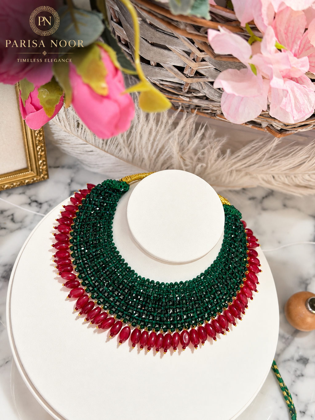 Zelaira Designer Beaded Necklace Set