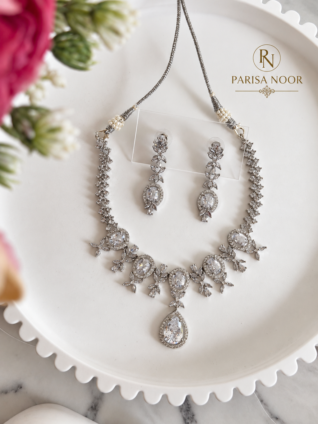 Elaria Crystal AD & Cubic Zirconia Necklace Set