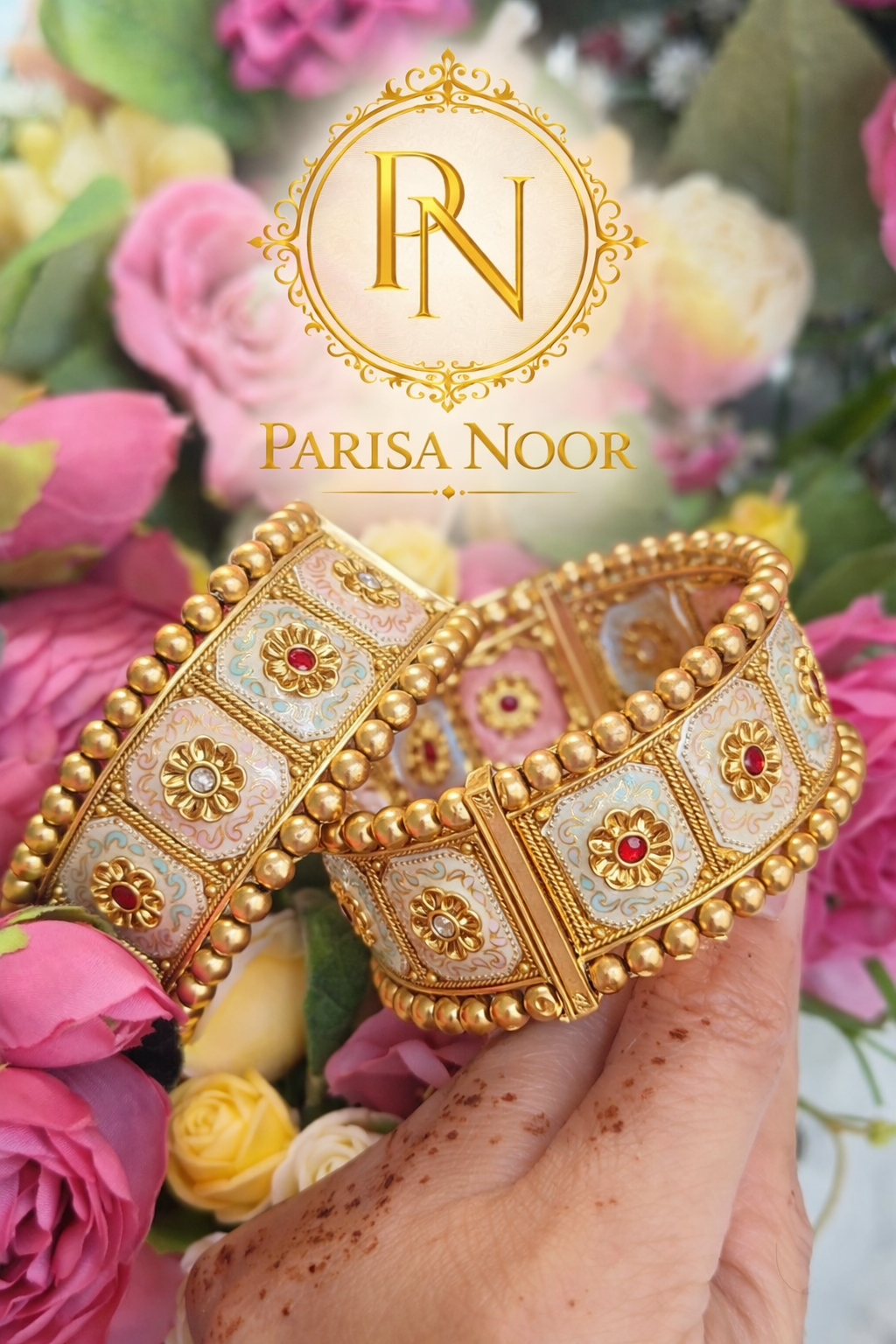 Samaira Royal Heritage Meenakari Bangle set (openable)
