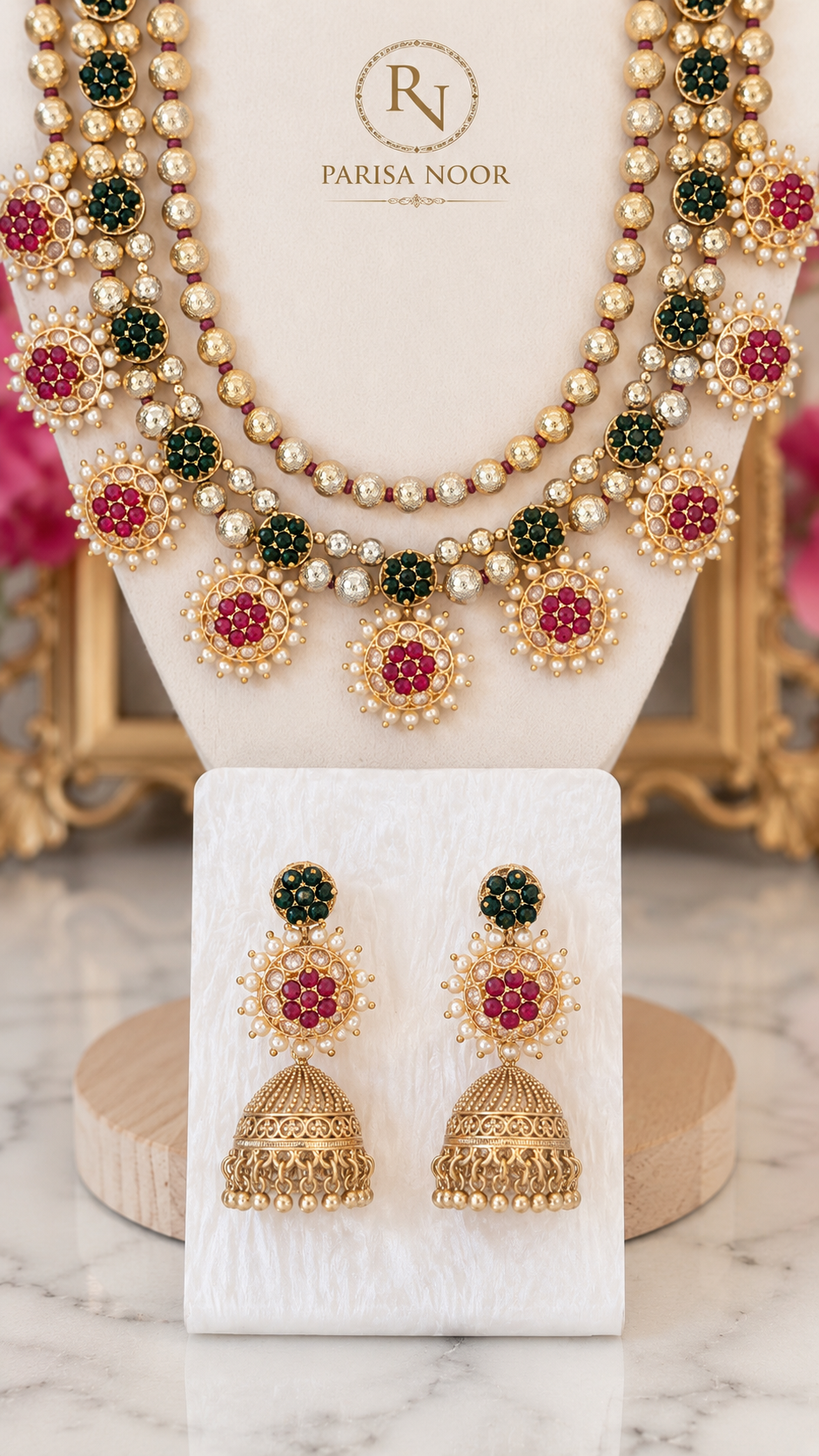 Vasundhara Royal Bridal Layered Necklace Set