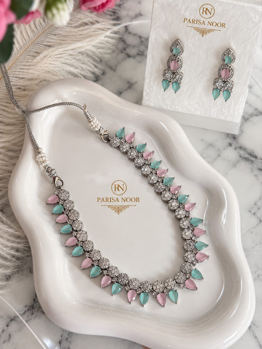 Aveline Pastel AD Necklace Set