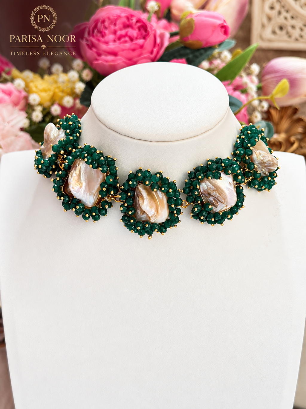 Vireya Pearl Harmony Designer Necklace