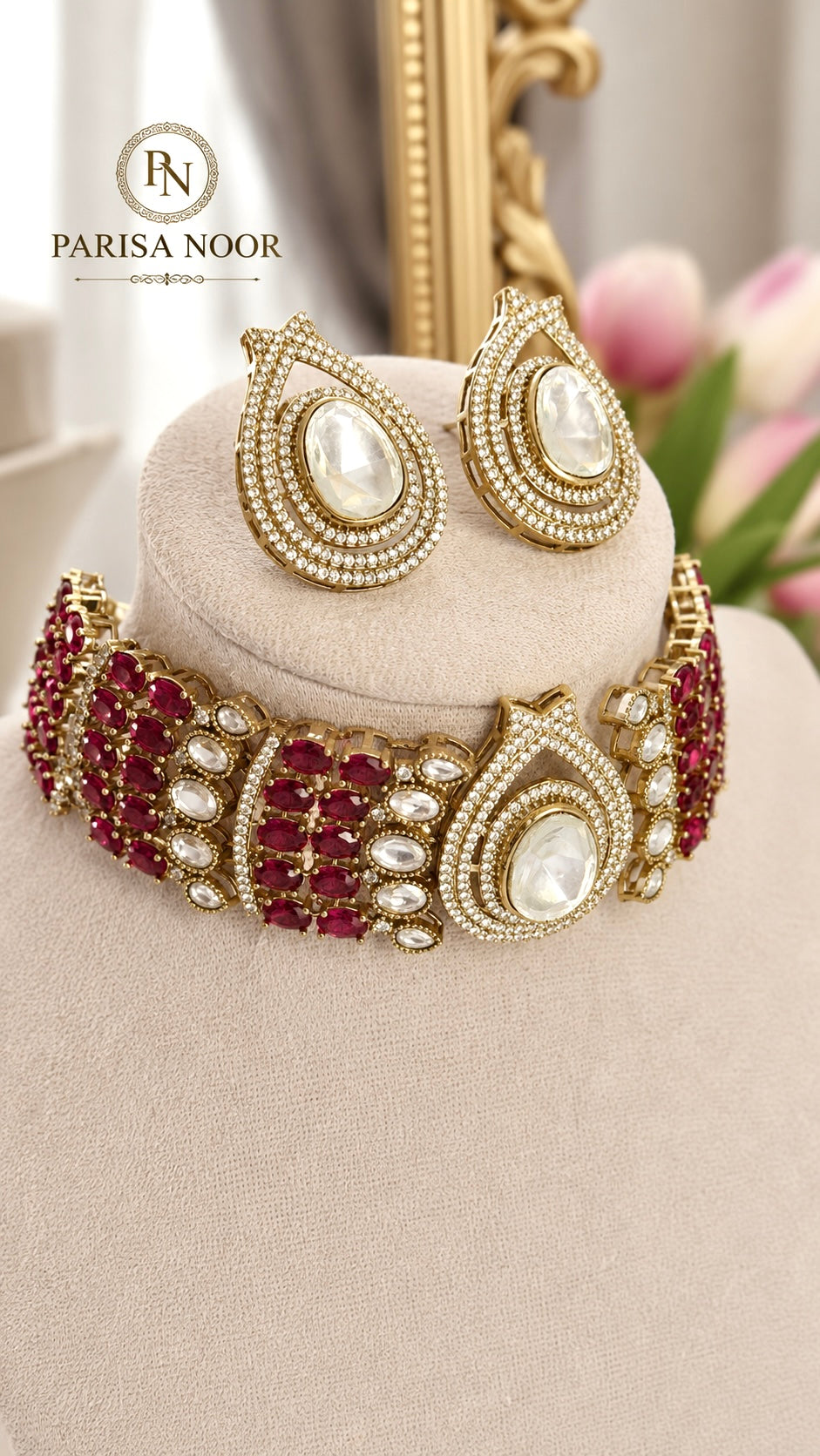 Victorian Roselle Choker Set