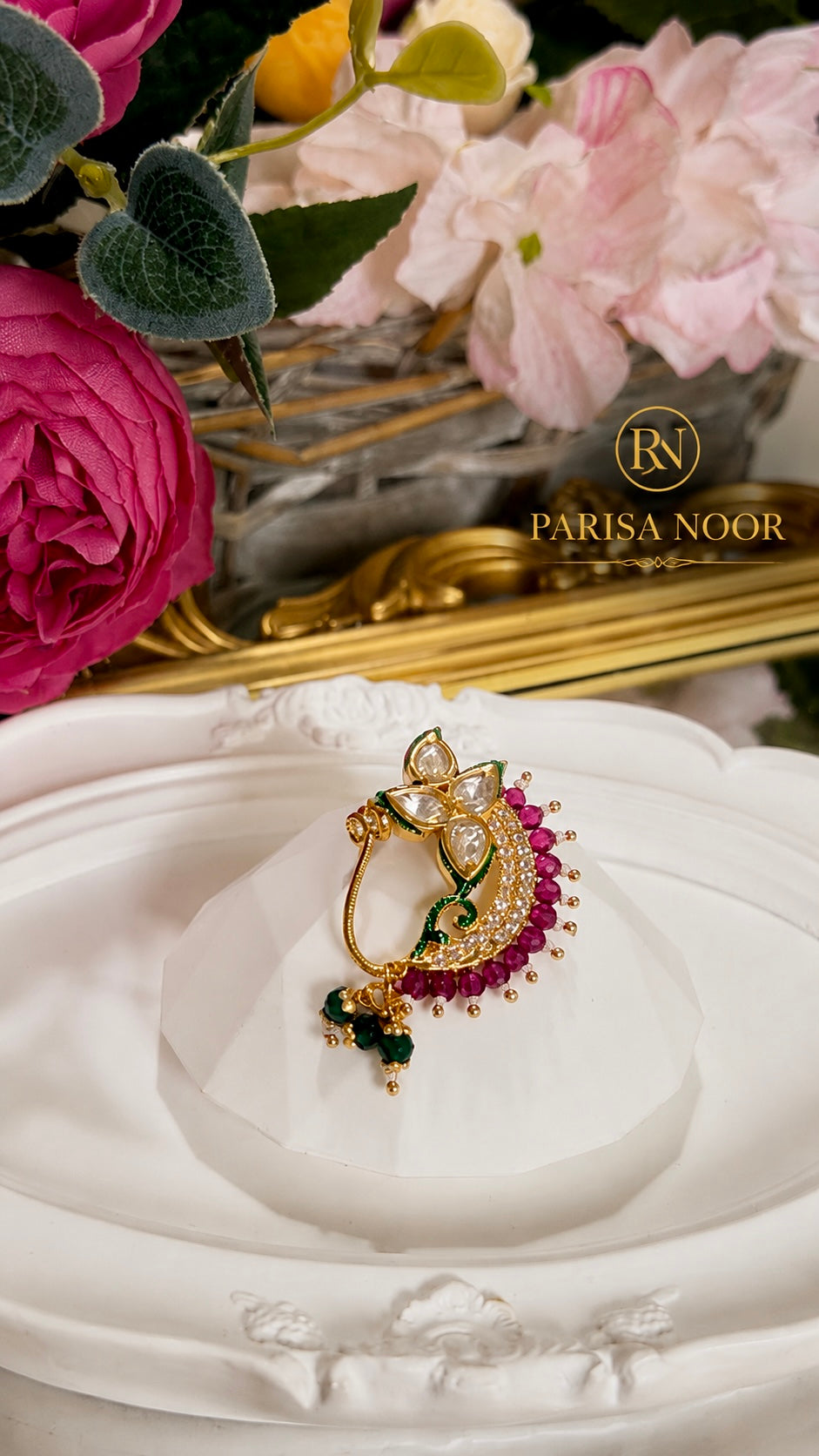 Adhira Luxury Moissanite Nose Ring