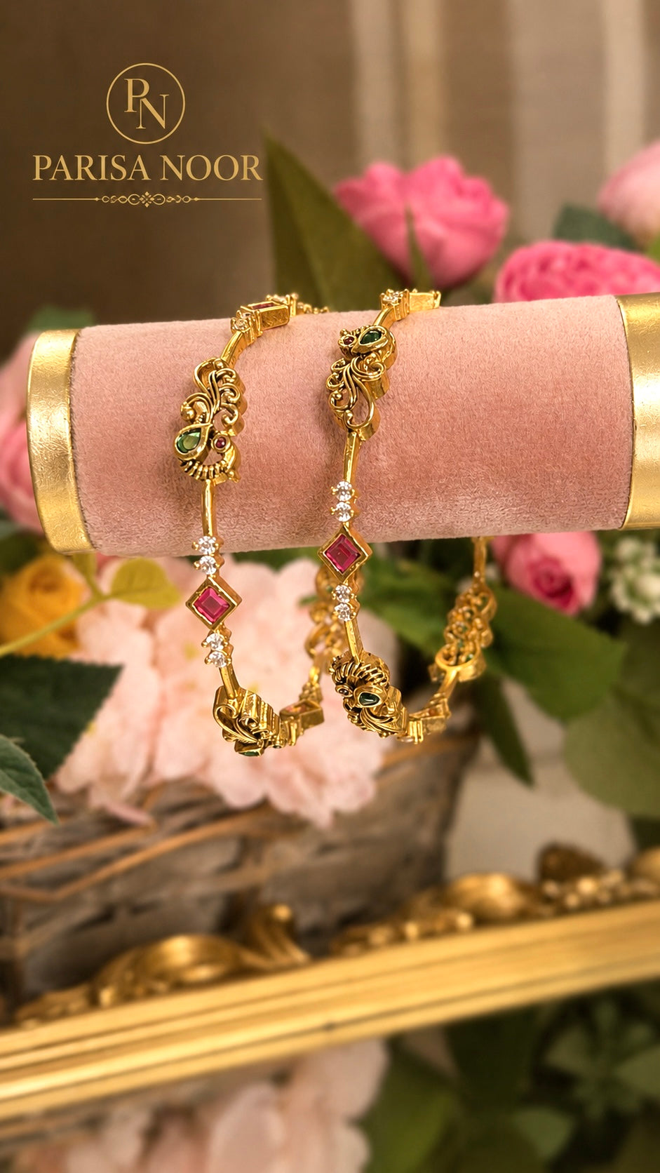 Rajnigandha Heritage Bangle Pair
