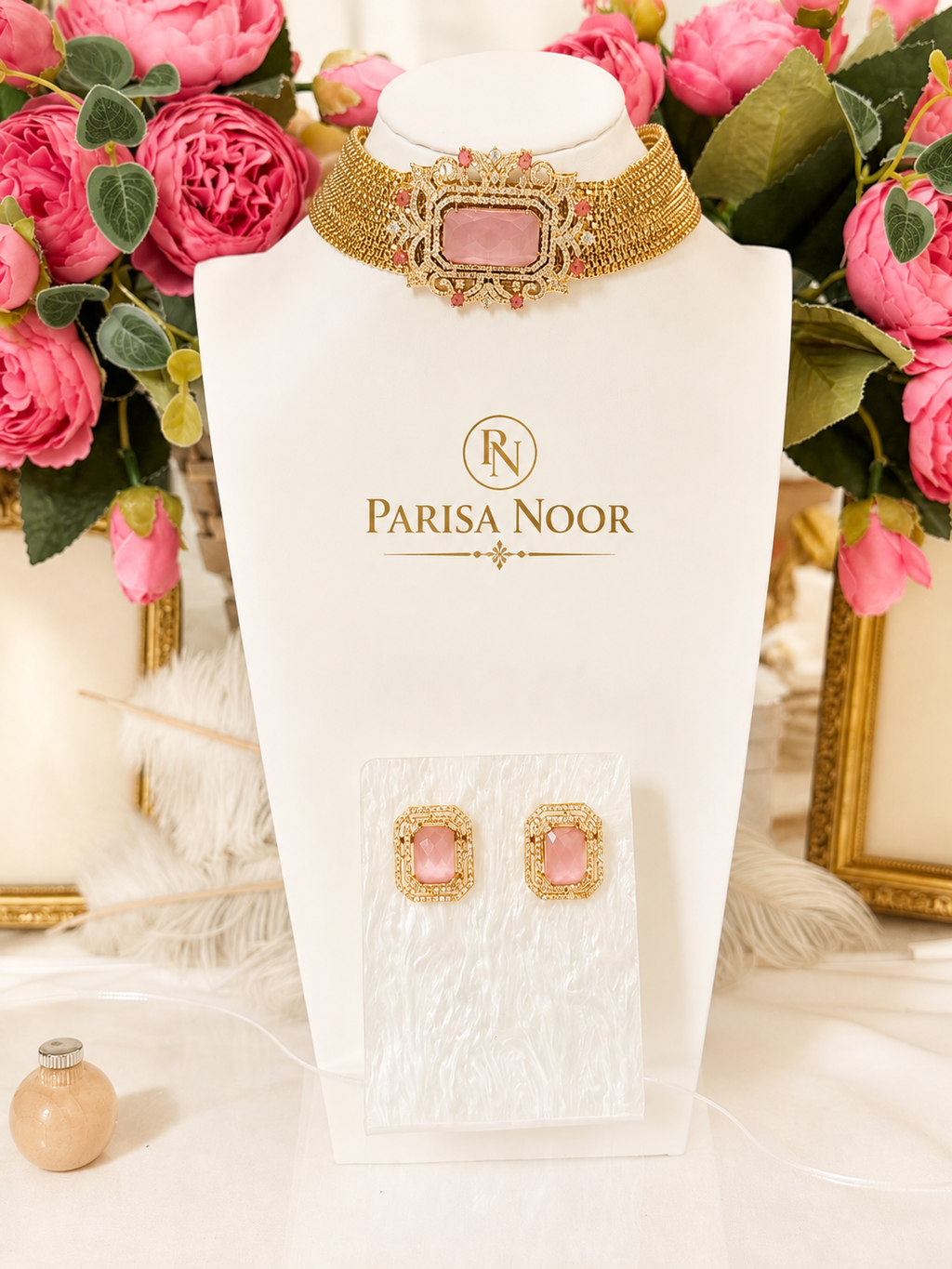 Nayzara Blush Pink Designer Choker Set