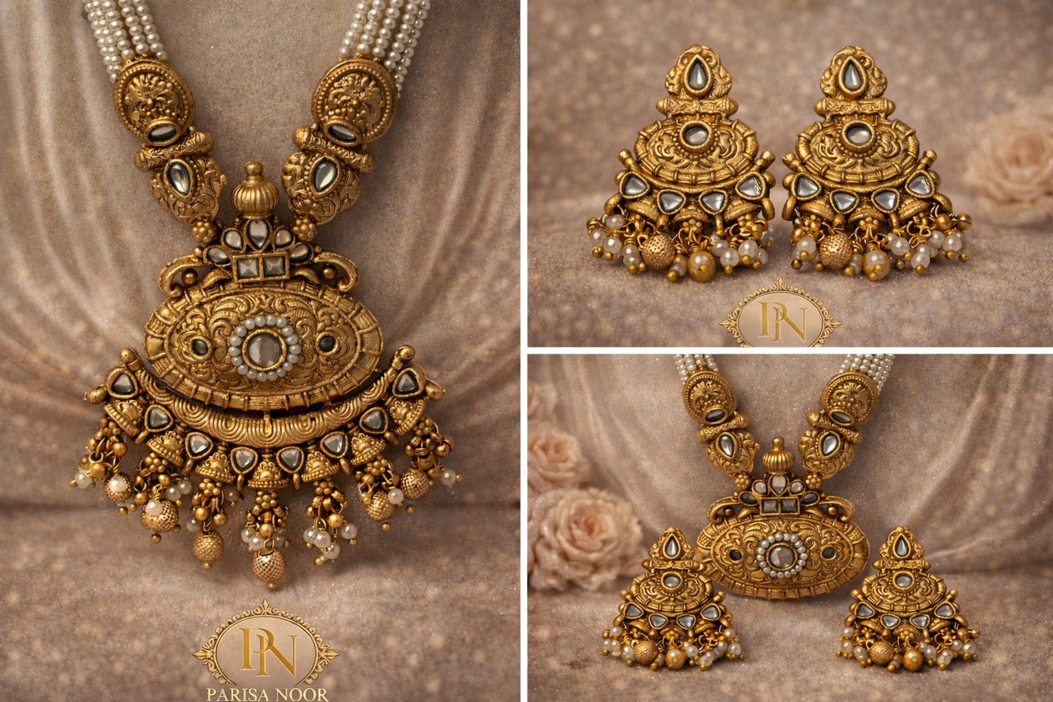 Rajsi Heirloom Antique Lond Necklace Set