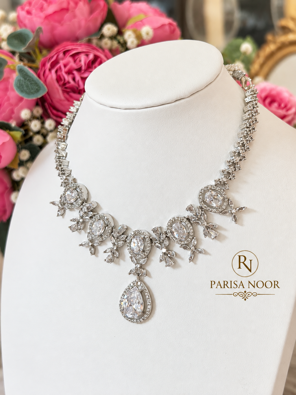 Elaria Crystal AD & Cubic Zirconia Necklace Set