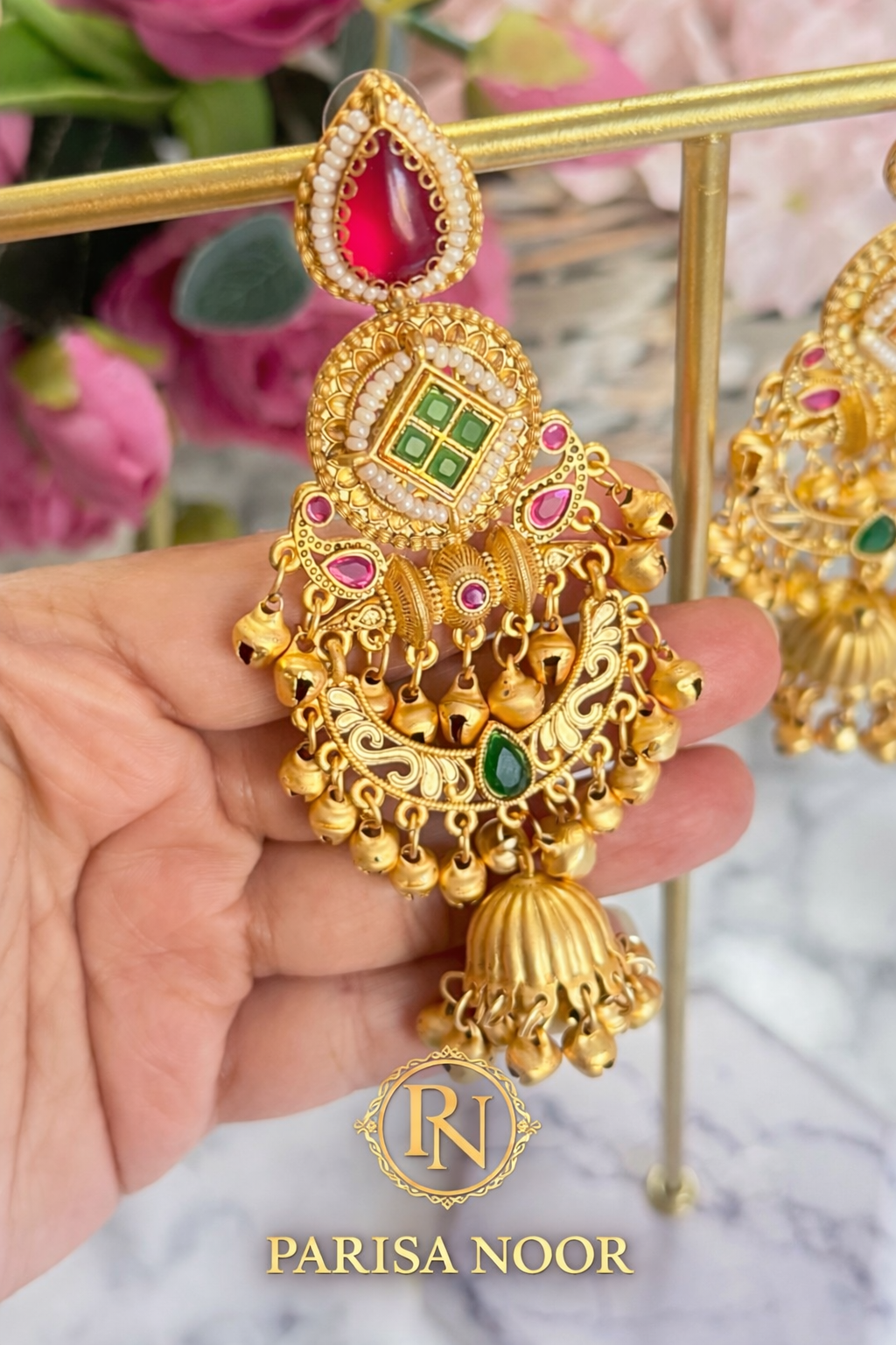 Zoya Kashmiri Ghungru Jhumka Earrings