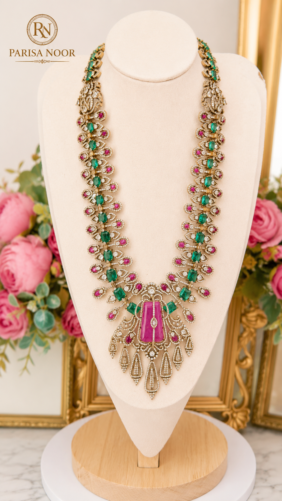 Celestia Luxury Victorian Doublet Necklace Set