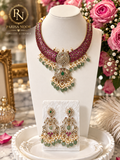 Keya Luxury Moissanite Victorian Hasli Necklace