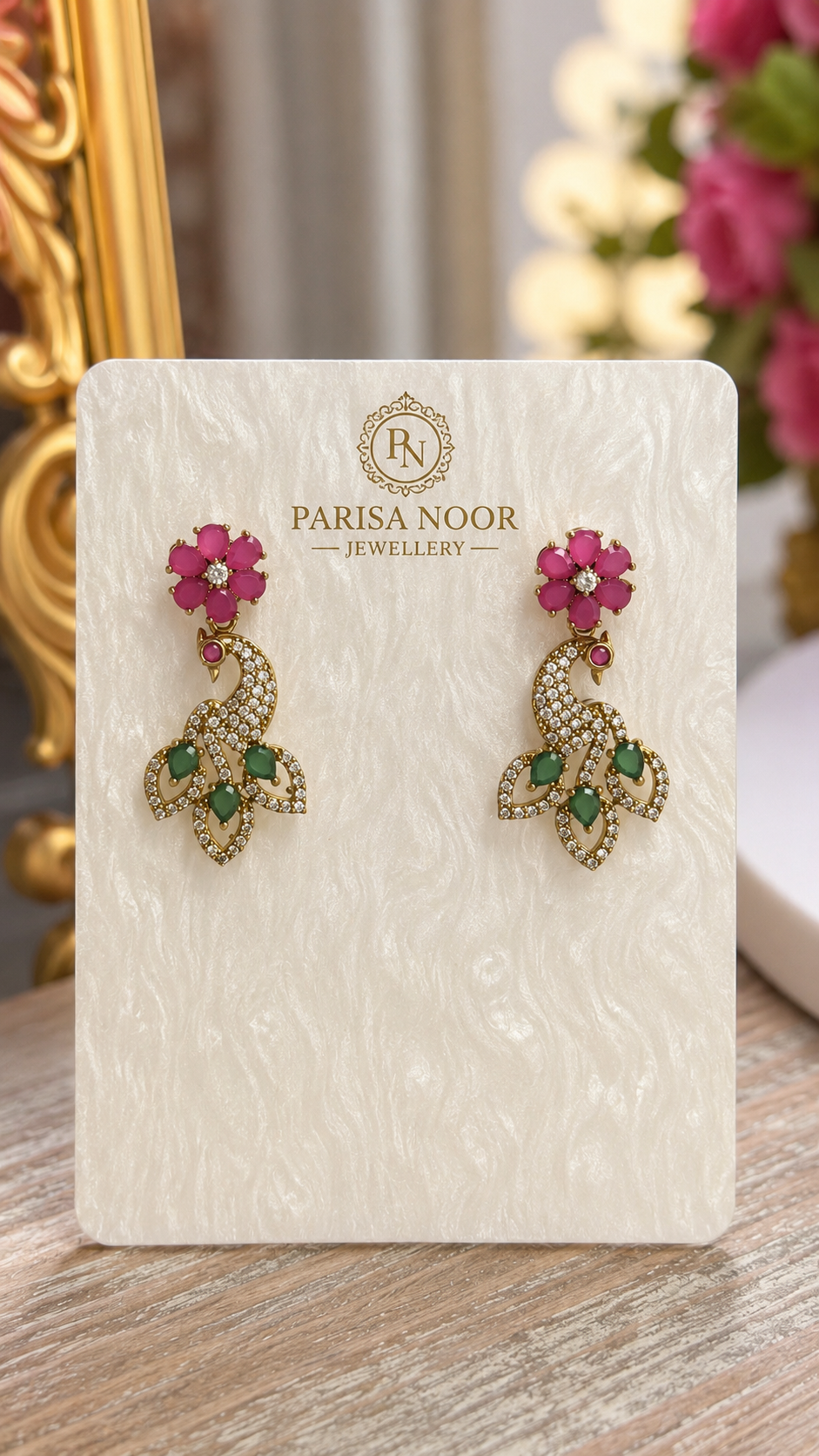 Mayura Blossom Victorian Designer Necklace Set