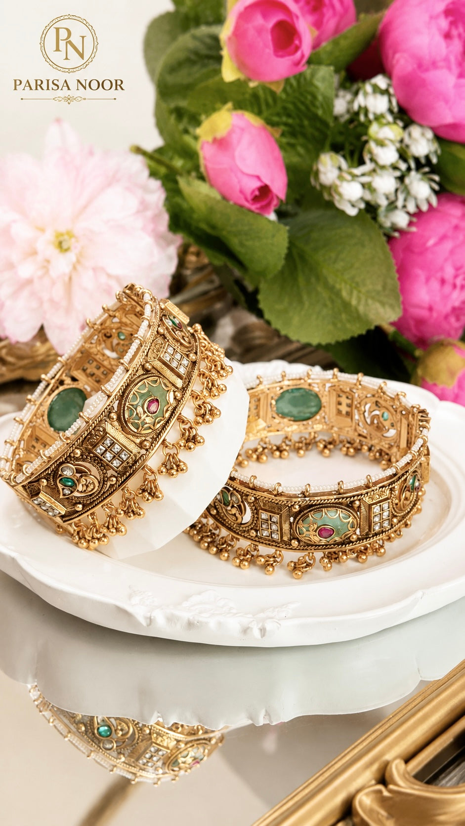 Afroza Rajwadi Heritage Openable Kada Bangle