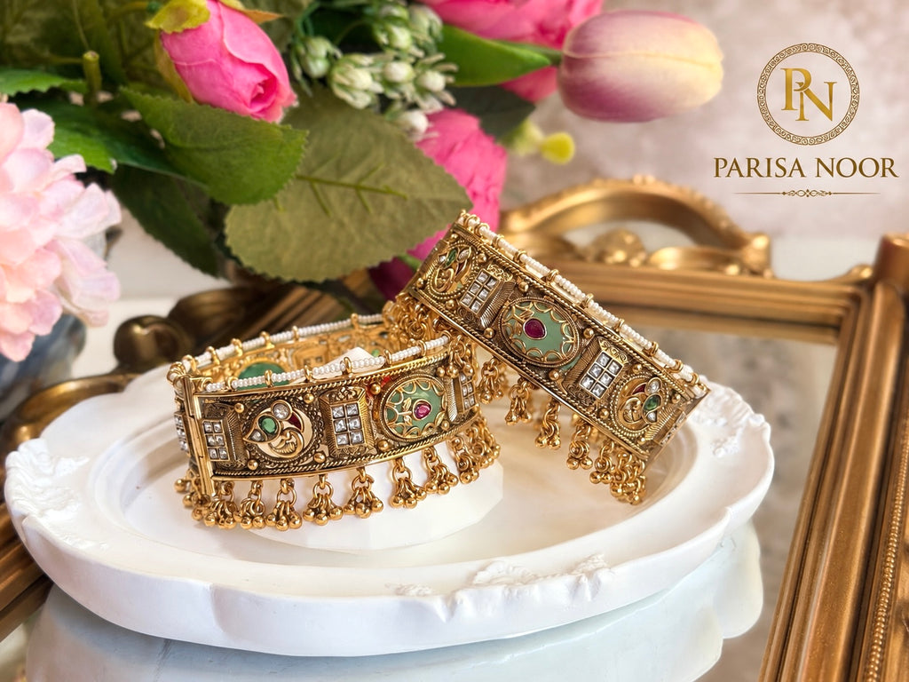 Afroza Rajwadi Heritage Openable Kada Bangle