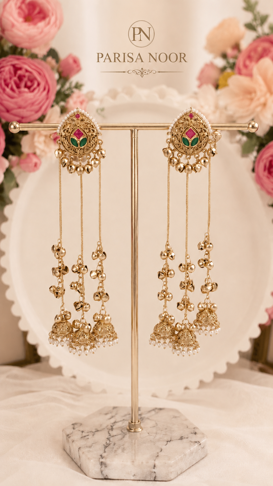 Shazmeen Kashmiri Jhumka Earrings