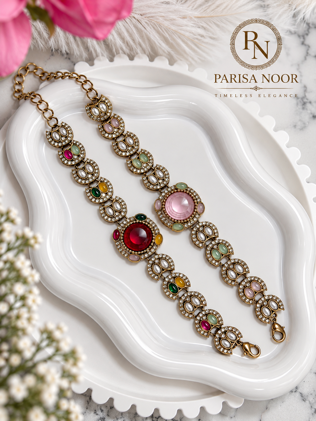 Zivara Indo-Western Kundan Bracelet