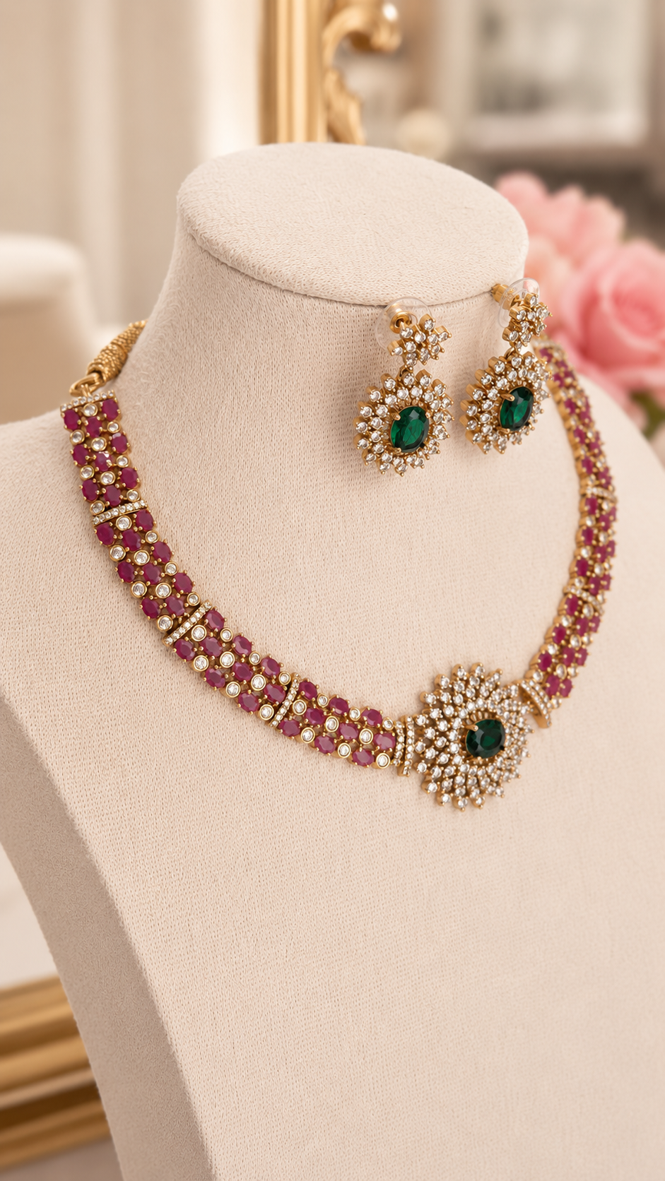 Arezoo Moissanite Luxury Necklace Set