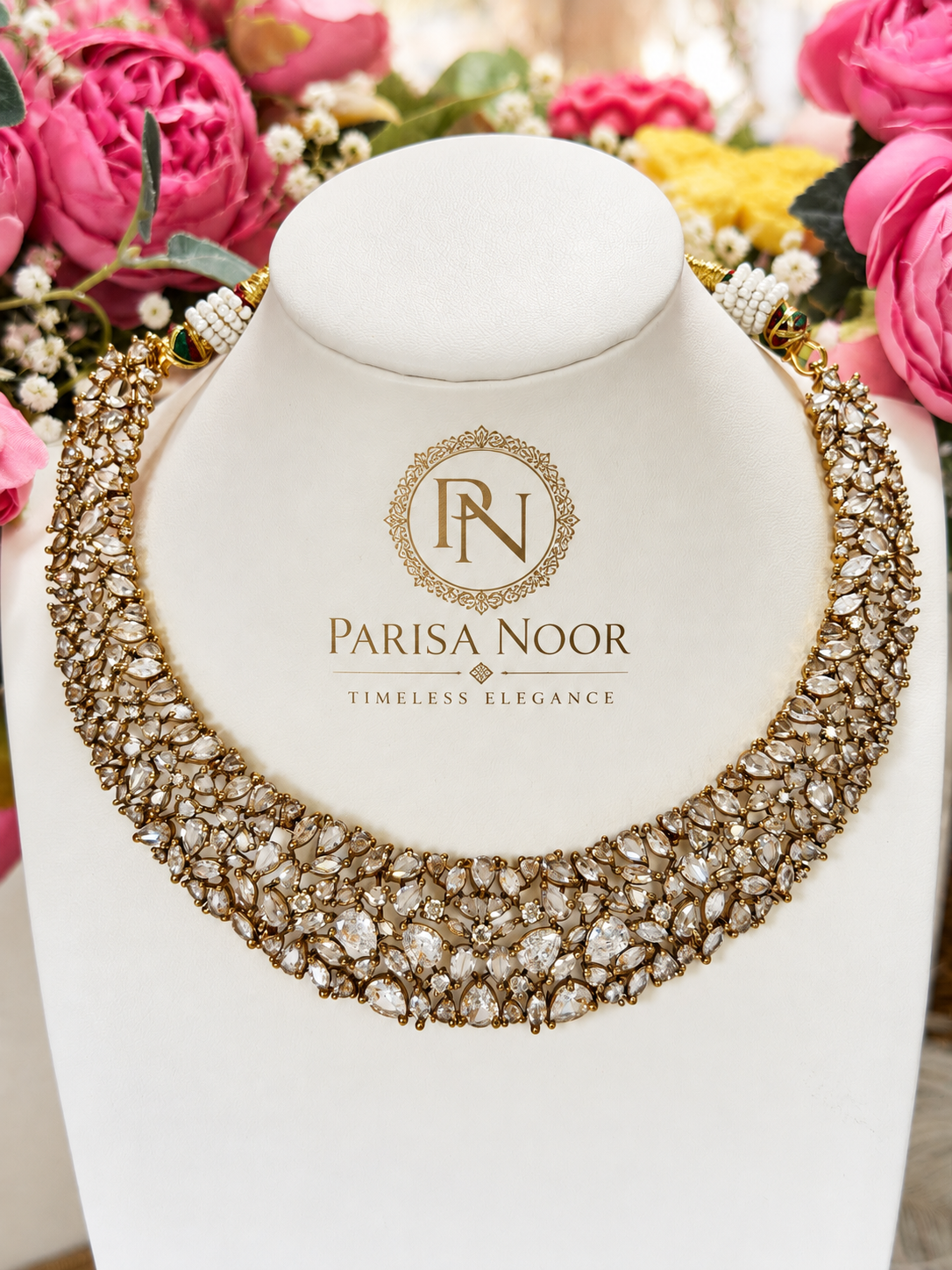 Zarelle Premium Victorian AD Necklace Set