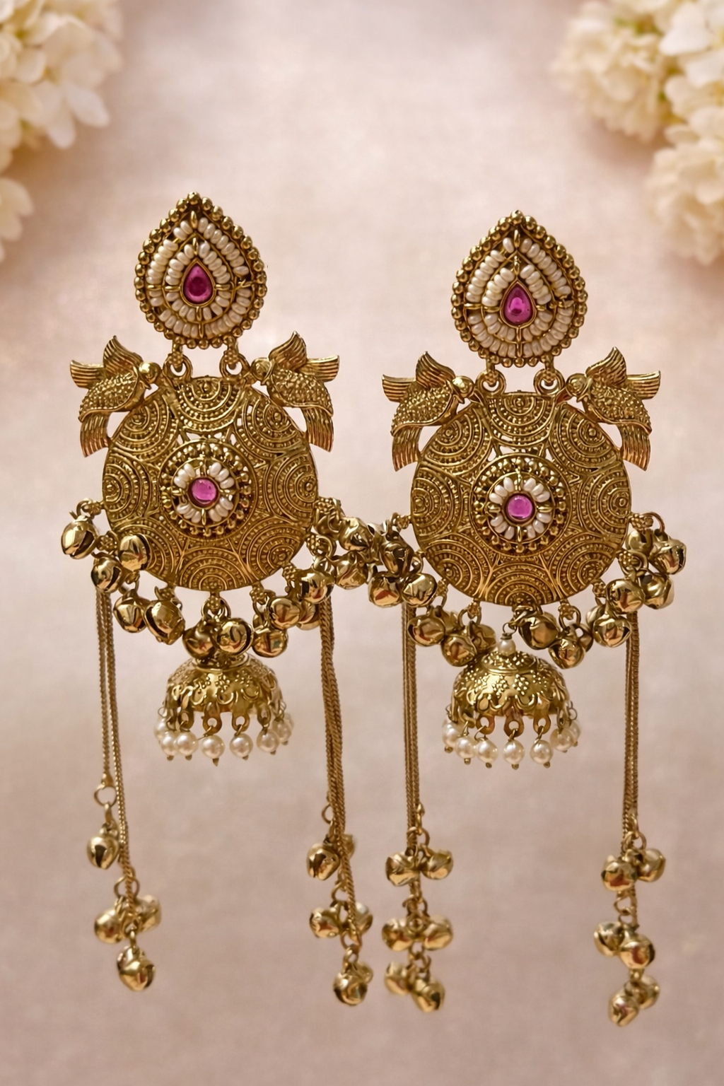 Sultana Royal Kashmiri Jhumki Earrings
