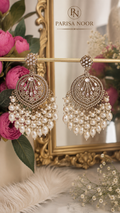 Inara Pearl Designer Pakistani Chandbali Earrings