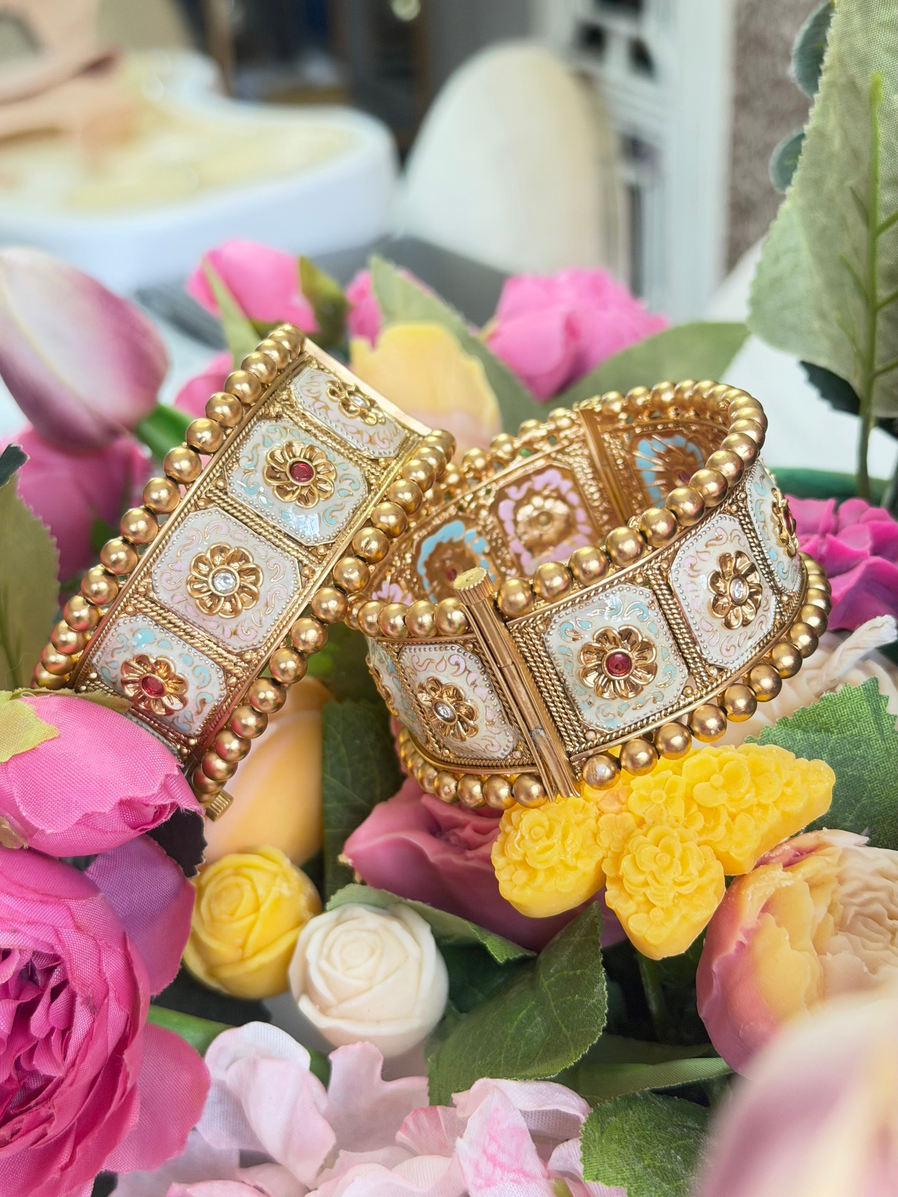 Samaira Royal Heritage Meenakari Bangle set (openable)