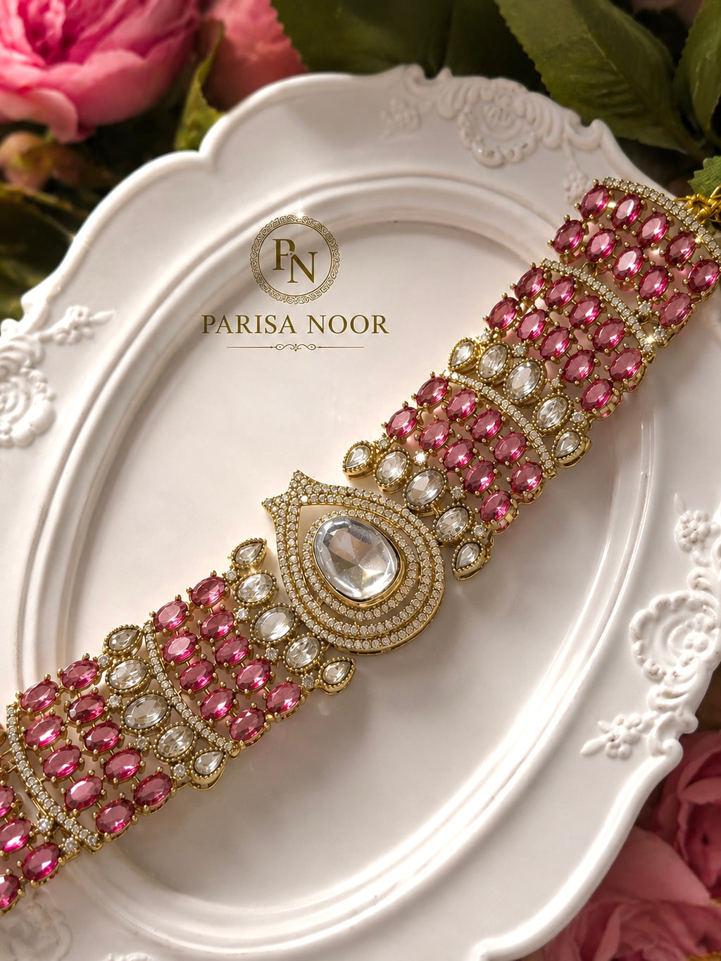Victorian Roselle Choker Set