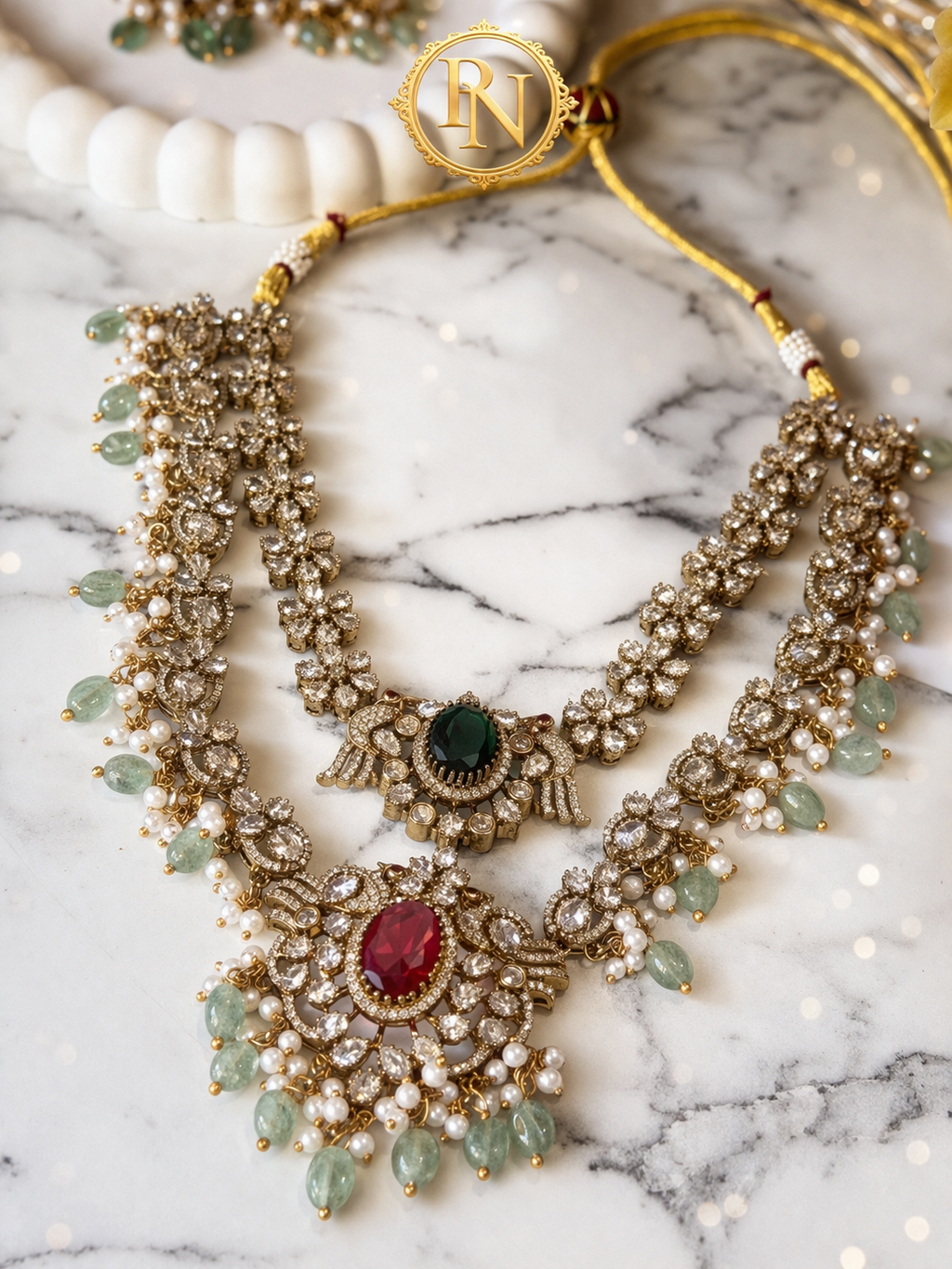 Rita Victorian Layered Necklace Set