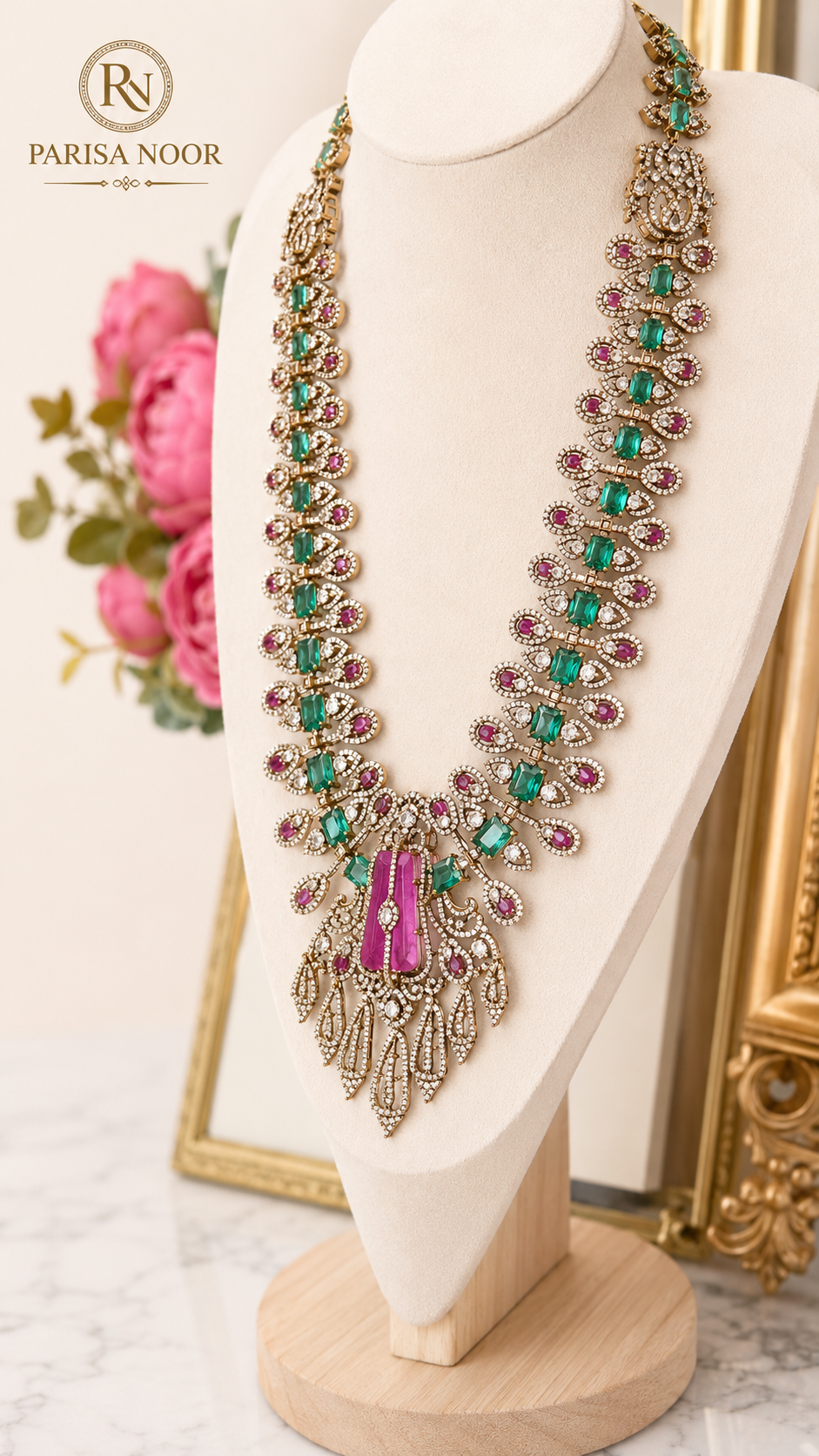 Celestia Luxury Victorian Doublet Necklace Set