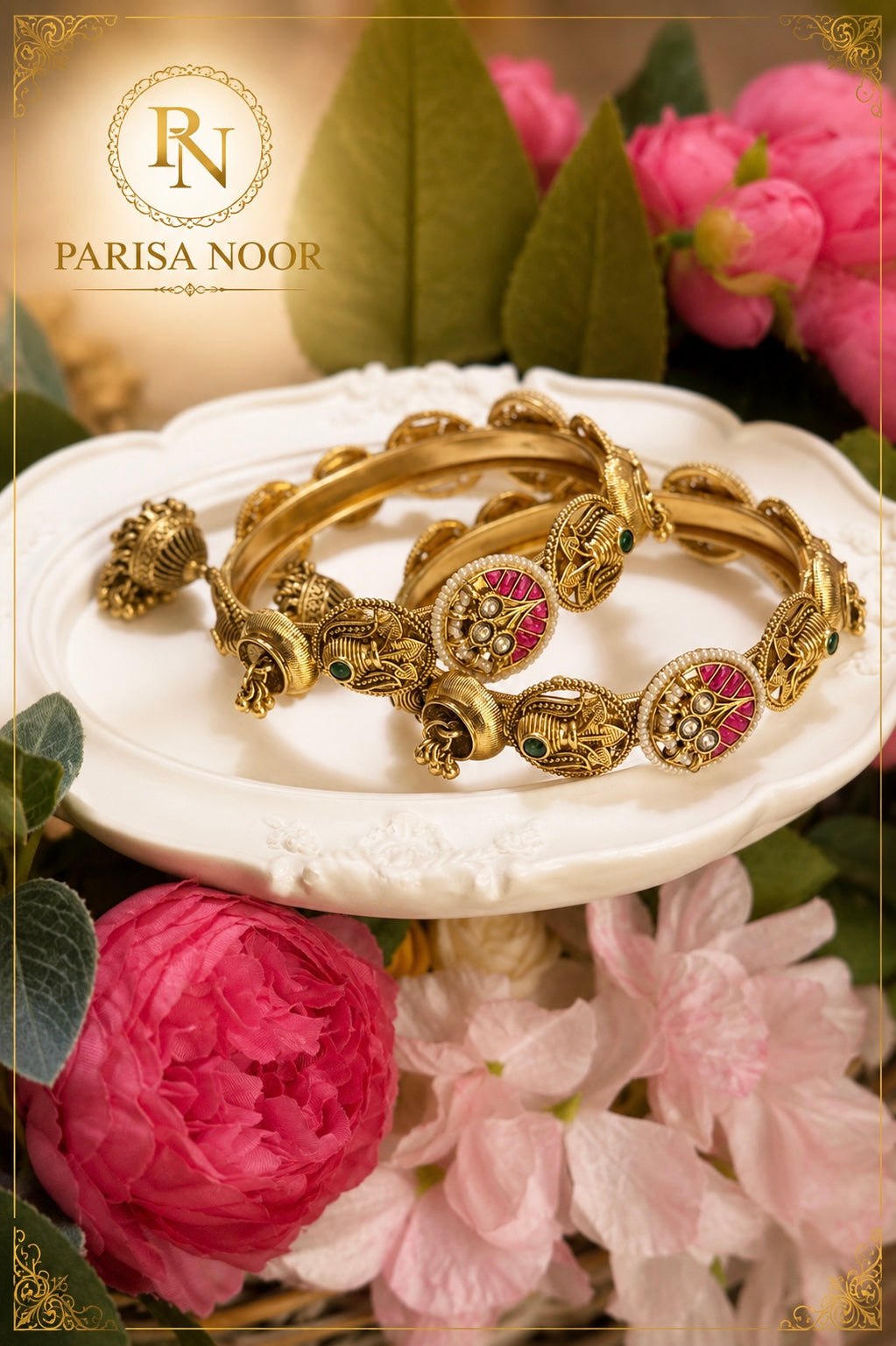 Heba Luxury Heritage Jhumka Bangles