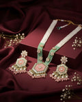 Monica Blush Mint Neelika Long Necklace Set with Earring