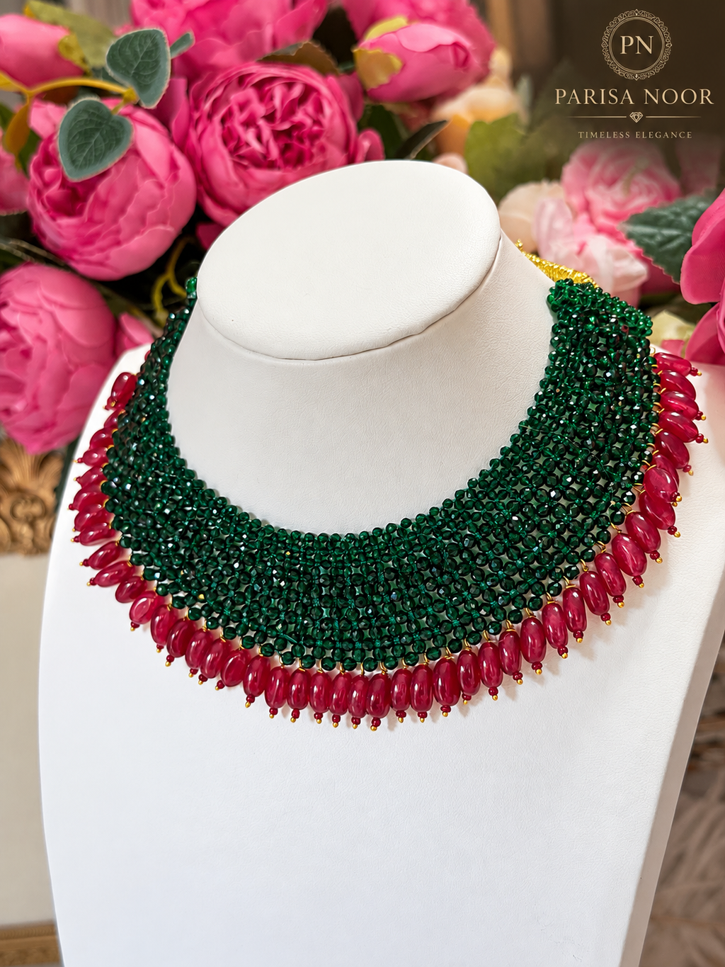 Zelaira Designer Beaded Necklace Set