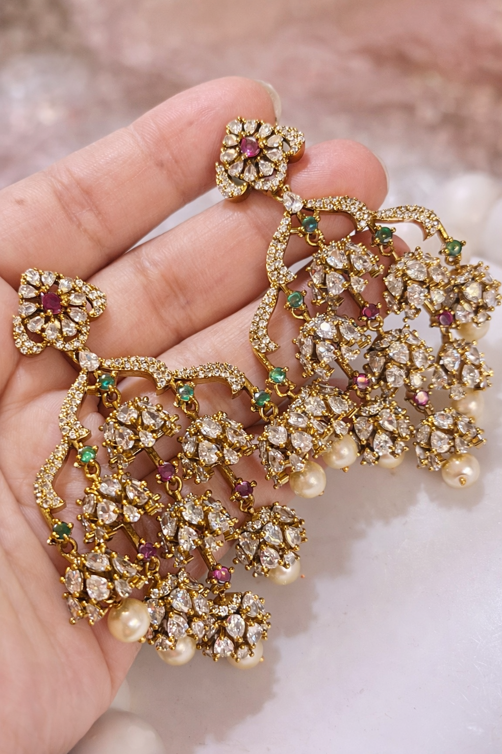Amour Designer AD Victorian Earrings
