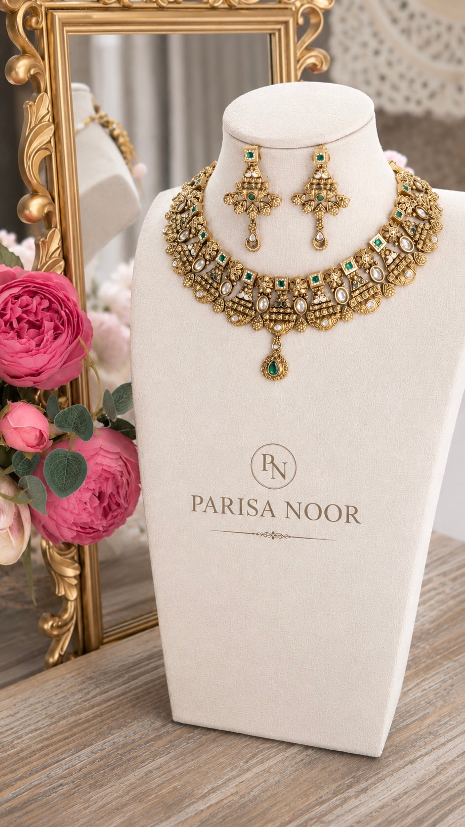 Aangan Luxury Jaipuri Heritage Necklace Set